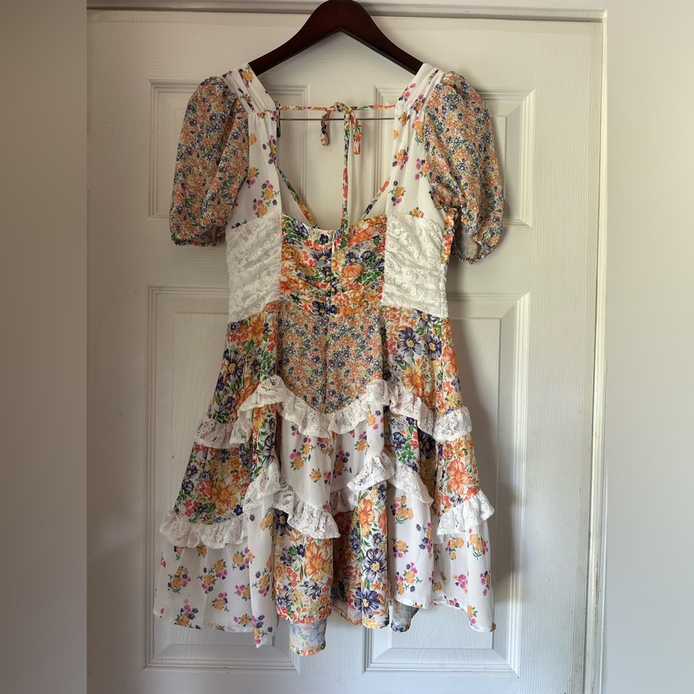 NWOT Altard State Aderny Patchwork Floral Dress Womens - Picture 6 of 7